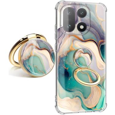 Imagem de CLATUK Capa para oneplus 15, fina, antiqueda, à prova de choque, macia, à prova de choque, transparente, capas protetoras de telefone de 16,87 polegadas (Lago alpino com suporte)