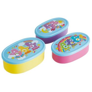 Imagem de Skater SRS3S-A Bento Box, lancheira, recipiente de vedação, recipiente de armazenamento, conjunto de 3, feito no Japão, ursos carinhosos
