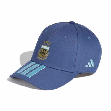 Imagem de adidas Boné de beisebol unissex adulto Argentina Argentina, azul careca/azul gelo, tamanho único