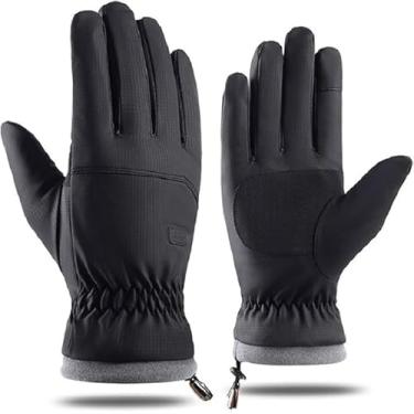 Imagem de Luvas de esqui impermeáveis de inverno masculinas e femininas, quentes na neve, ciclismo, clima frio, dirigir, andar de bicicleta e correr