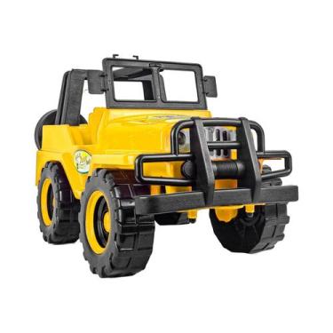 Imagem de Carrinho Max Jeep Surf Grande C/ Acessórios Tilin Brinquedos, Amarelo