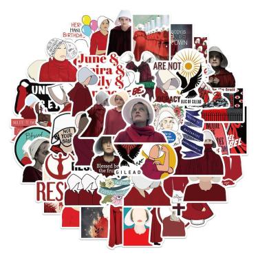 Imagem de Pacote de adesivos Handmaid`s Tales Anime 50 unidades de 3-8 cm