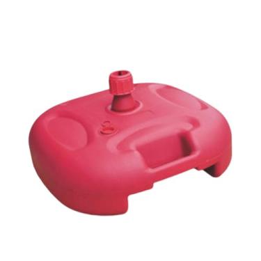 Imagem de Fenteer Suporte para guarda- de pátio, suporte para guarda-, base em arco para balões, gramado, verão, praia, Vermelho