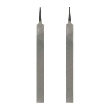Imagem de HARFINGTON 2 limas planas de corte grosso de 25,4 cm com dentes de corte duplo de aço de alto carbono sem alça para remoção de rebarbação de madeira de metal