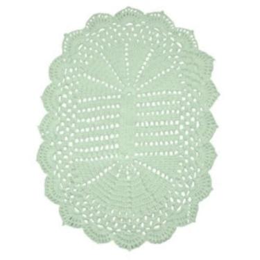 Imagem de Tapete de Crochê 63x43cm (verde limão)