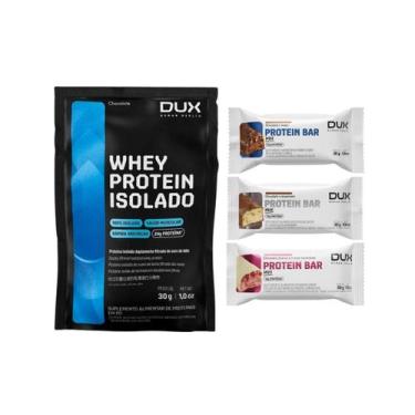 Imagem de Mix Sache Whey Protein 100% Isolado 24g Proteina + Mini Barras Dux