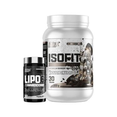 Imagem de Kit Isofit Whey Protein Premium 900G + Lipo 6 60 Caps Nutrex-Unissex