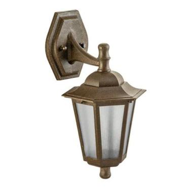 Imagem de Arandela Colonial Luminária Parede Externa Imbuia Marrom 115 - Click I