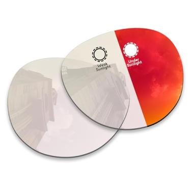 Imagem de Betterun Lentes de reposição polarizadas para óculos inteligentes Ray-Ban Headliner (Gen 2) RW4013F 51 mm, Fotocrômico vermelho, Tamanho �nico