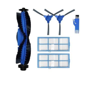 Imagem de Compatível com o aspirador robô Hosome G9070: peças de reposição, escova lateral principal, filtro HEPA, pano de limpeza e acessórios.(Set 5)