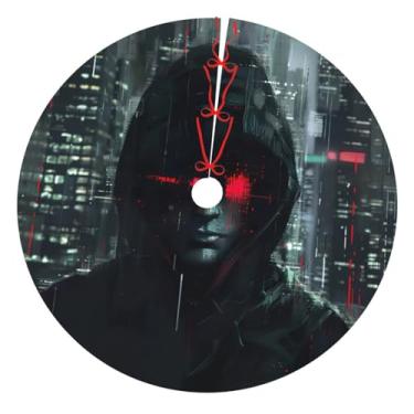 Imagem de Saia festiva de árvore de Natal com estampa da era hacker para decoração de base de Natal e celebrações sazonais