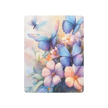 Imagem de xigua Lençóis de berço com buquê floral em aquarela para meninas e meninos, lençol macio e respirável adequado para berço padrão e cama infantil 68,5 x 99 cm