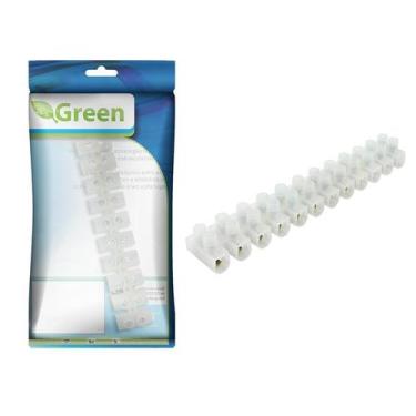 Imagem de 10 Peças - Conector Barra Sindal 12 Posições 16Mm - 30 Amp - Green