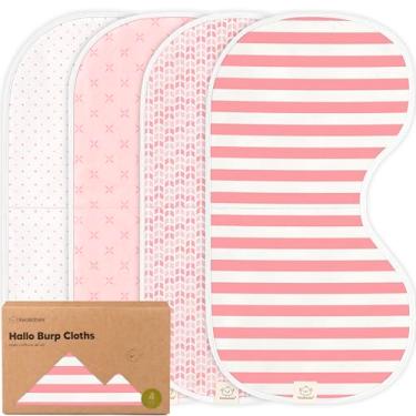 Imagem de KeaBabies Pacote com 4 panos para arrotar bebês meninas, meninos - Pano de algodão orgânico, extra grande, absorvente, conjunto de panos e babadores macios para arrotar para bebês, roupas para arrotar