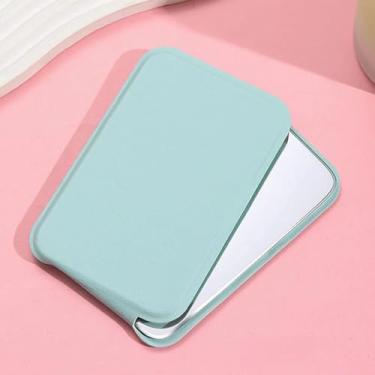 Imagem de CWPJUNDGP Espelho pequeno, espelho portátil, mini espelho de maquiagem simples, espelho de vestir feminino de mesa, espelho de maquiagem portátil dobrável