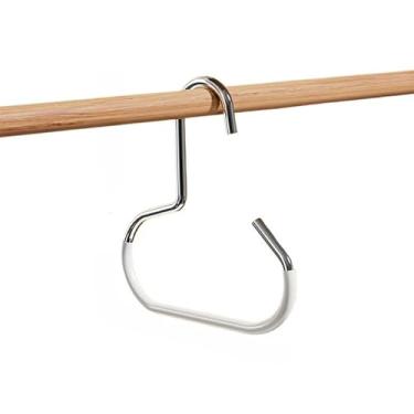 Imagem de Cabide multifuncional de aço inoxidável para pendurar chapéus, cachecóis e roupas íntimas(Branco-Kit 1)