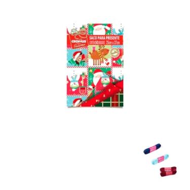 Imagem de Kit Saco Metalizado 35x54 cm com 50 Unidades e Fita de Cetim 10 mm x 10 Metros