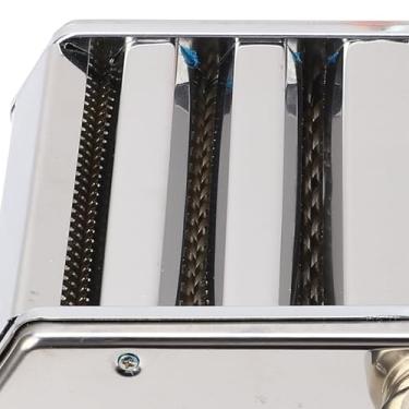 Imagem de BAFOVY Máquina de Rolagem de Macarrão Manual de Aço Inoxidável Máquina de Rolagem Multifuncional Com 6 Níveis de Espessura Ajustável para Uso Doméstico