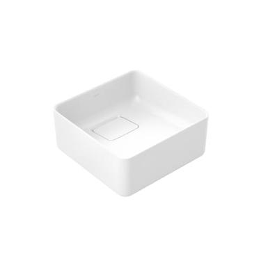 Imagem de Cuba de Apoio DocolFlow 30x30 12020504026 Quadrada Branca Esmaltada