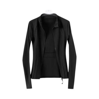 Imagem de Jaqueta De Yoga Feminina Slim Fit Leve Para Corrida, Fitness, Pilates 