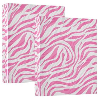 Imagem de 3 fichários com listras de zebra, 3 cm, 200 folhas, pastas, animais fofos, caderno, fichário, 31,5 x 27 x 6 cm, 1 pacote