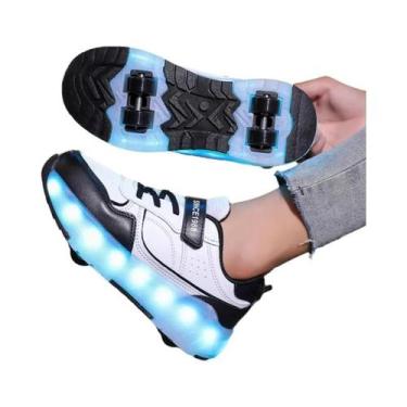 Imagem de Tênis De Patins Luminosos Com Carregamento USB Para Crianças, Rodas Re