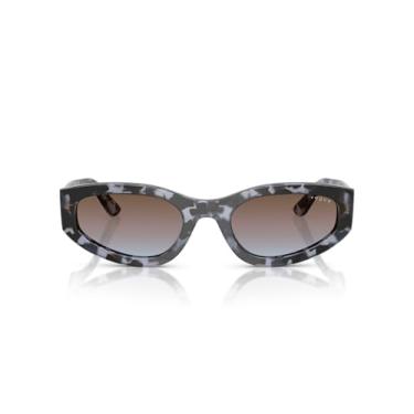 Imagem de Óculos de Sol Vogue Eyewear 0VO5585S 314748 Tam 54 / Azul Tartaruga - Lentes Marrom Gradiente