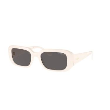 Imagem de Óculos de Sol Vogue Eyewear 0VO5565S 312487 Tam 53 / Branco - Lentes Preto