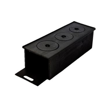 Imagem de Fogão Caipira com Chapa 3 Furos de Ferro Fundido 65x27x23cm