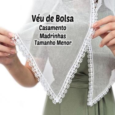 Imagem de Véu Ccb De Bolsa Casamento Madrinhas Redondo De Bico (modelo Beth) - C