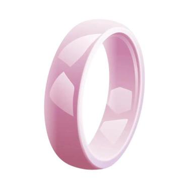 Imagem de Anel De Cerâmica De 6mm De Largura Para Homens E Mulheres, Aliança Hip