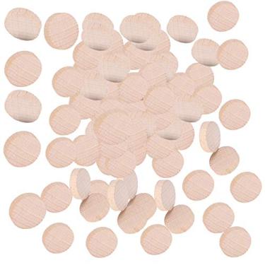 Imagem de Naroote Fatia de Madeira Inacabada de Faia, Chip de Artesanato Ecológico, 300 Peças, Discos de Madeira Redondos Diy para Decoração de Joias para Crianças, Faia, 100 Peças X 3 Sacos (2cm)