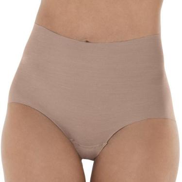 Imagem de Calcinha Clássica DeMillus Hipslip 57023/57230 Corte a Laser, Bege ros