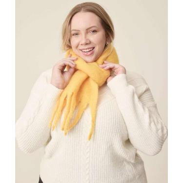 Imagem de Cachecol Feminino Franjas Marisa-79176, UN, Amarelo