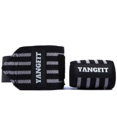 Imagem de Munhequeira Profissional Para Musculação LPO Yangfit - Par-Unissex