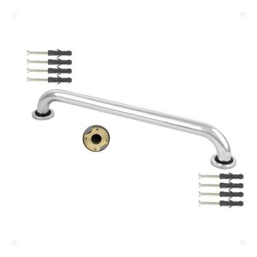 Imagem de 2X Barra De Apoio 40 Cm Corrimão Segurança Para Idosos Supor