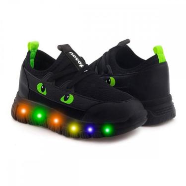 Imagem de Tenis Novopé 99001376 3 Dino Led Menino Infantil-Masculino