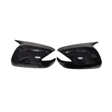 Imagem de Compatível com Honda Fit Jazz 2009-2013 Adesivo de carro Retrovisor Tampa do espelho lateral Tampa da asa Porta externa Vista traseira Caso Guarnição de fibra de carbono(With Light Black)