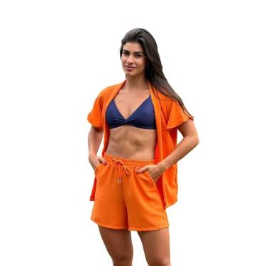 Imagem de CONJUNTO FEMININO KIMONO/CARDIGAN E SHORT-Feminino