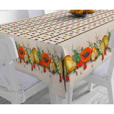 Imagem de Toallha de Mesa 4 Lugares - Textil Giordano, Mamão - 70119 V06