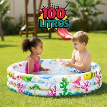 Imagem de Piscina Inflável Infantil Redonda Colorida Diversão Verão Criança Quin