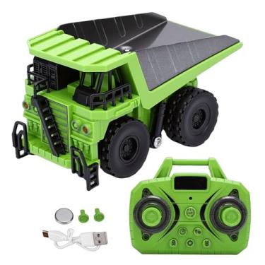 Imagem de Asixxsix Caminhão Basculante 1/64 RC, Brinquedo de Veículo de Construção Com Controle Remoto de 2,4 GHz Com Corpo de Liga, Controle de Aplicativo, 3 Velocidades Ajustáveis (Verde)