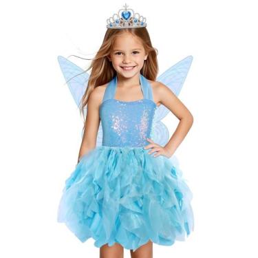 Imagem de Disfraz de Hada Vestido Tutú de Princesa con Alas para Niñas 3-4 años 