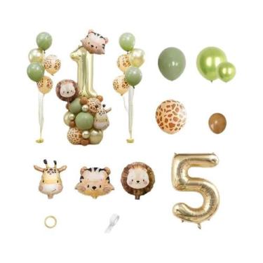 Imagem de Decoração De Festa De Aniversário Para Meninos Com Tema De Selva, 38 P