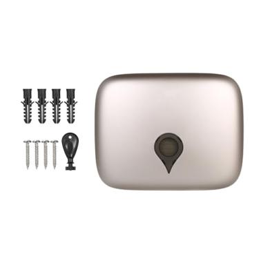 Imagem de GLOGLOW Distribuidor de Toalhas de Mão para Eletrodomésticos, Material ABS à Prova d'água, Cinza, Recurso de Trava Com Chave, para Banheiro e Cozinha Montado na Parede C-Fold Nan (Champanhe Ouro)
