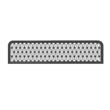 Imagem de Divisórias vazadas de metal para áreas de jantar - Divisória de painel de privacidade para cabine de restaurante, cerca baixa de bancada para bar de hotel, divisor de espaço para maior privacidade e