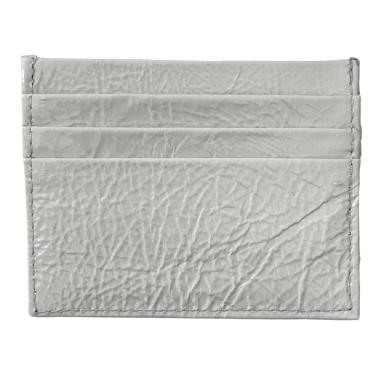 Imagem de Porta Cartão Slim Em Couro Verniz Branco