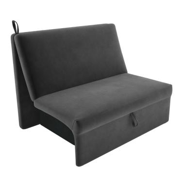 Imagem de Sofá Cama Para Descanso Alice Suede Cinza