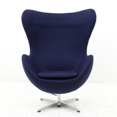 Imagem de Poltrona Egg Suede Branca