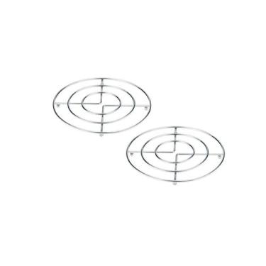 Imagem de Descanso de Panela Suporte Redondo Metal Apoio Mesa 2un - MEK